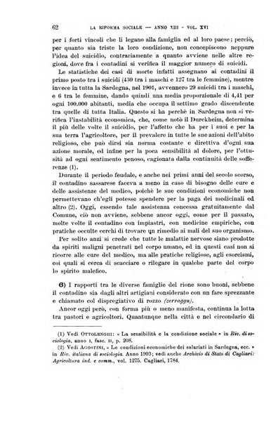 La riforma sociale rassegna di scienze sociali e politiche