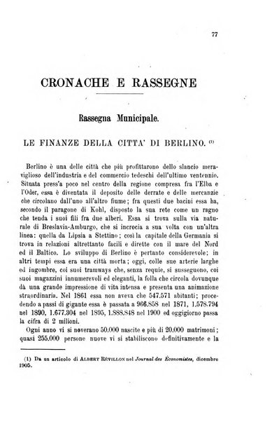 La riforma sociale rassegna di scienze sociali e politiche