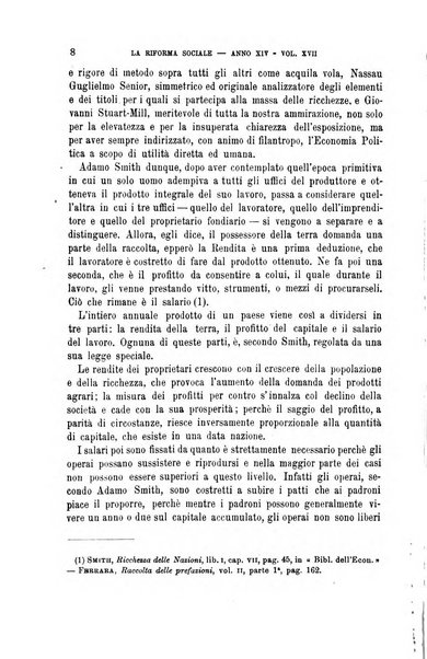 La riforma sociale rassegna di scienze sociali e politiche