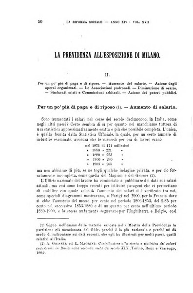 La riforma sociale rassegna di scienze sociali e politiche