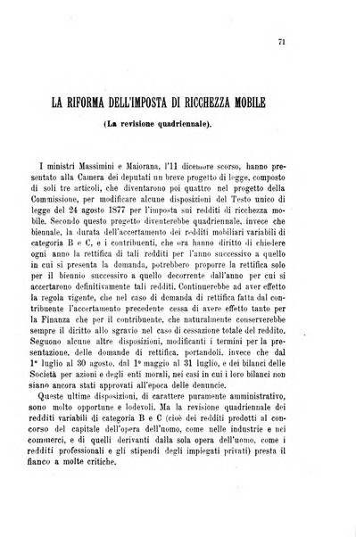 La riforma sociale rassegna di scienze sociali e politiche