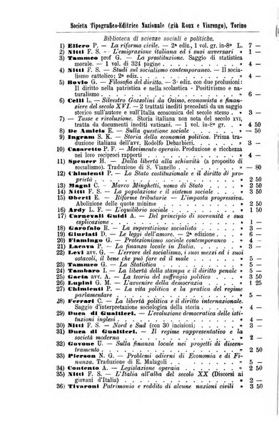 La riforma sociale rassegna di scienze sociali e politiche