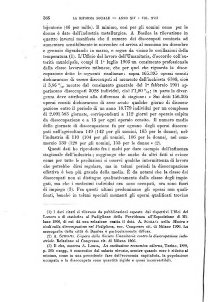 La riforma sociale rassegna di scienze sociali e politiche