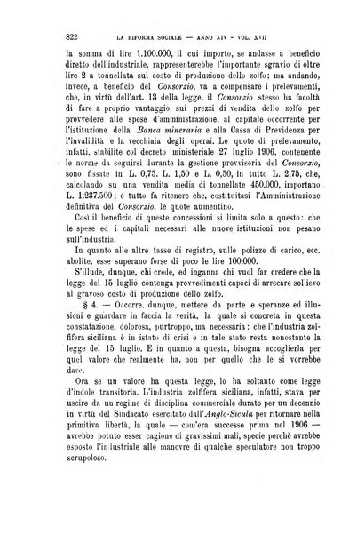 La riforma sociale rassegna di scienze sociali e politiche