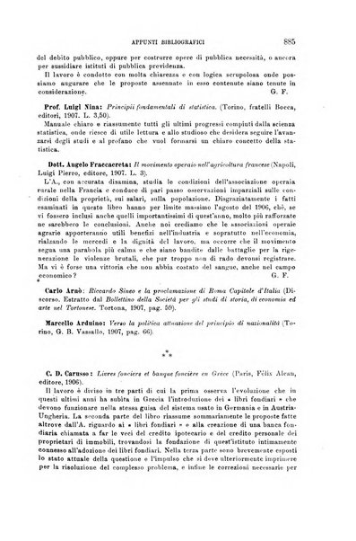 La riforma sociale rassegna di scienze sociali e politiche