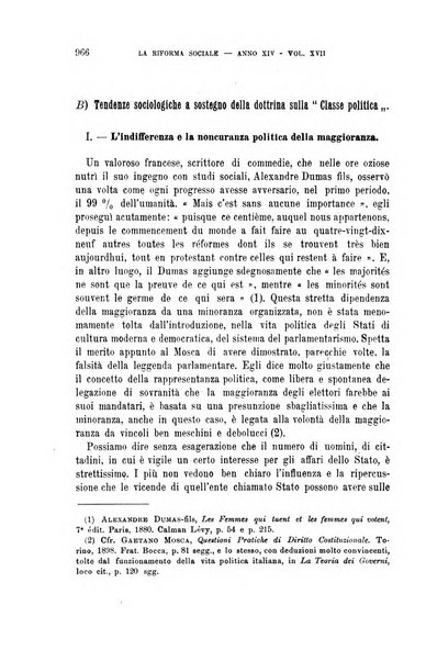 La riforma sociale rassegna di scienze sociali e politiche