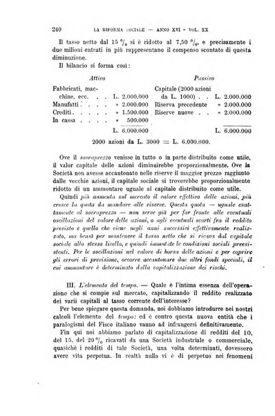 La riforma sociale rassegna di scienze sociali e politiche