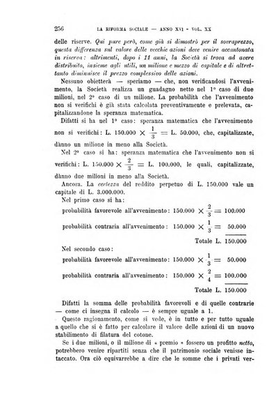 La riforma sociale rassegna di scienze sociali e politiche