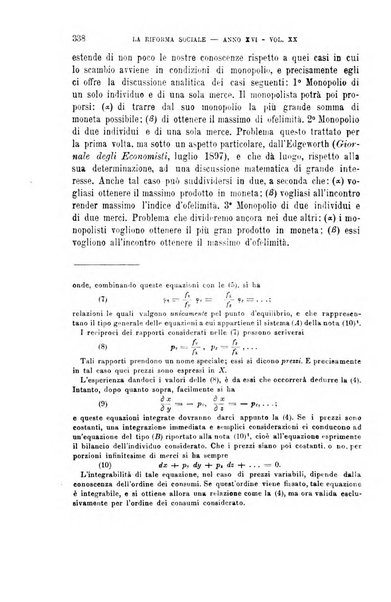 La riforma sociale rassegna di scienze sociali e politiche