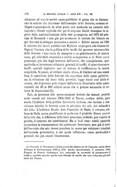 La riforma sociale rassegna di scienze sociali e politiche