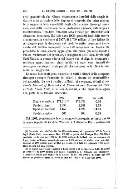 La riforma sociale rassegna di scienze sociali e politiche