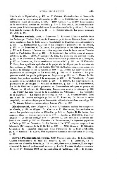 La riforma sociale rassegna di scienze sociali e politiche