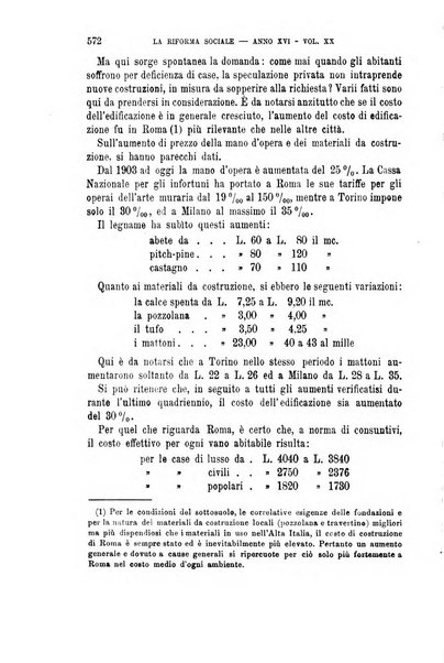 La riforma sociale rassegna di scienze sociali e politiche