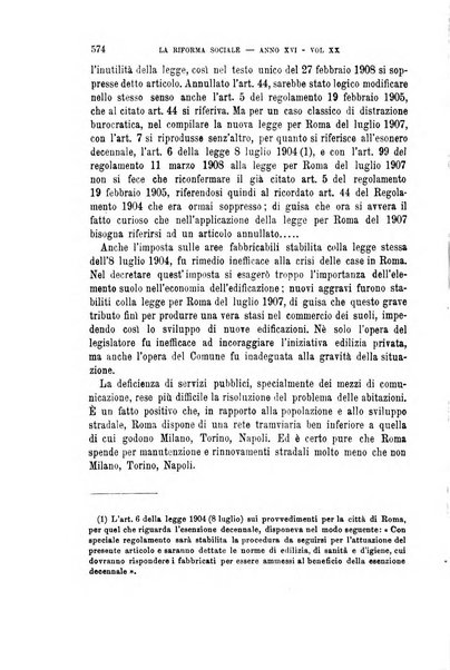 La riforma sociale rassegna di scienze sociali e politiche