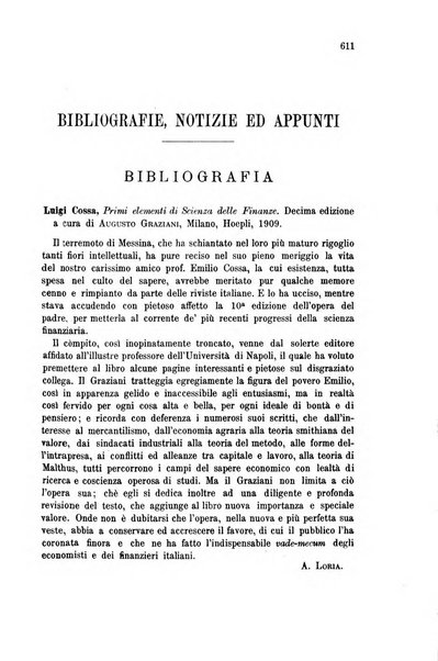 La riforma sociale rassegna di scienze sociali e politiche