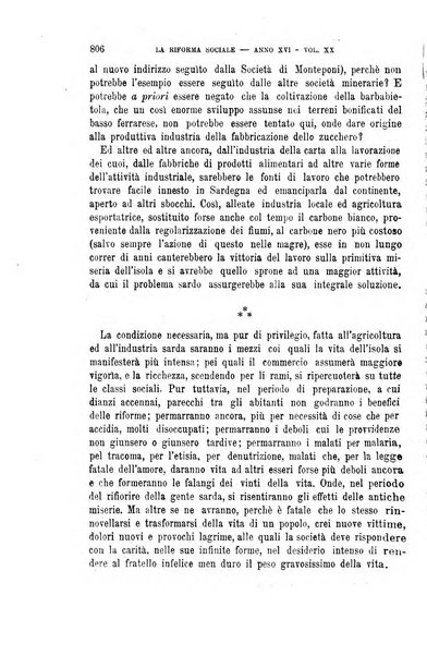 La riforma sociale rassegna di scienze sociali e politiche