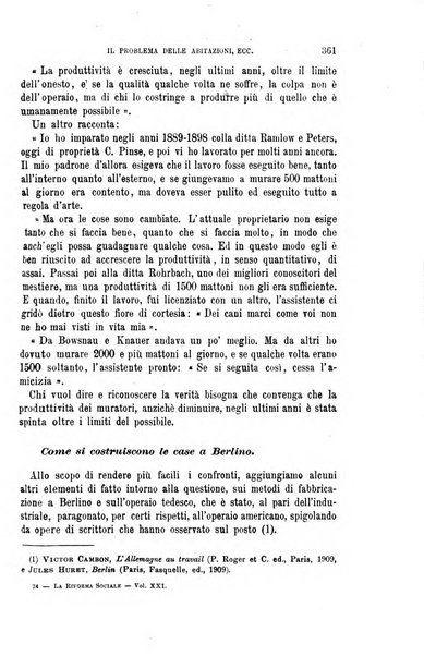 La riforma sociale rassegna di scienze sociali e politiche