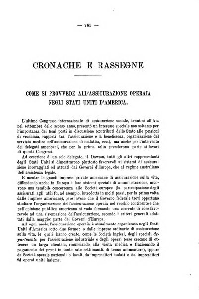 La riforma sociale rassegna di scienze sociali e politiche