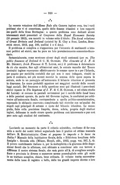 La riforma sociale rassegna di scienze sociali e politiche