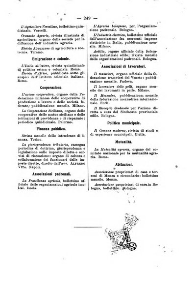 La riforma sociale rassegna di scienze sociali e politiche