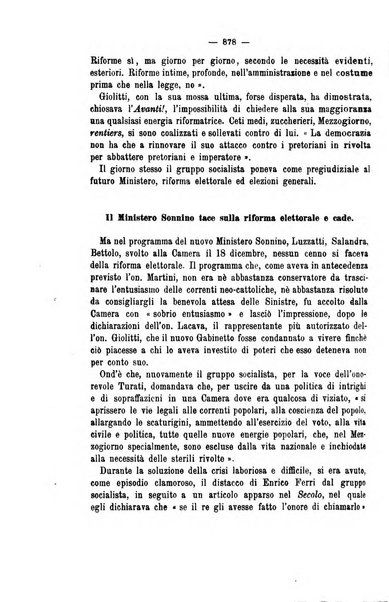 La riforma sociale rassegna di scienze sociali e politiche