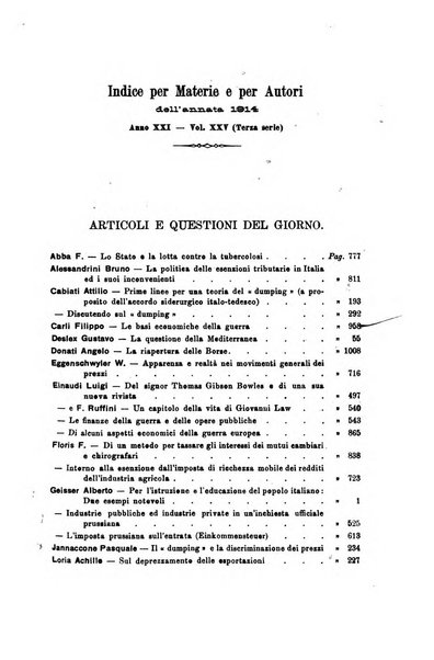 La riforma sociale rassegna di scienze sociali e politiche