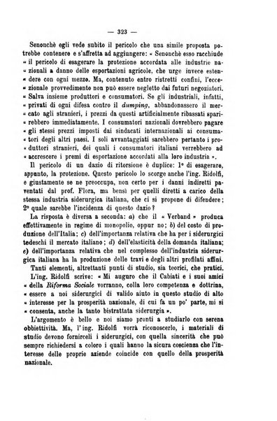 La riforma sociale rassegna di scienze sociali e politiche