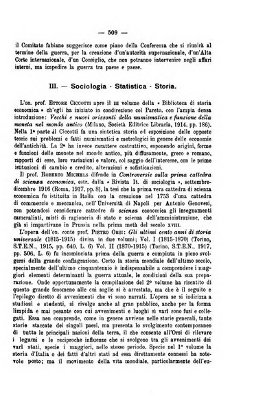 La riforma sociale rassegna di scienze sociali e politiche