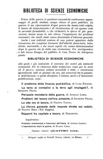 La riforma sociale rassegna di scienze sociali e politiche