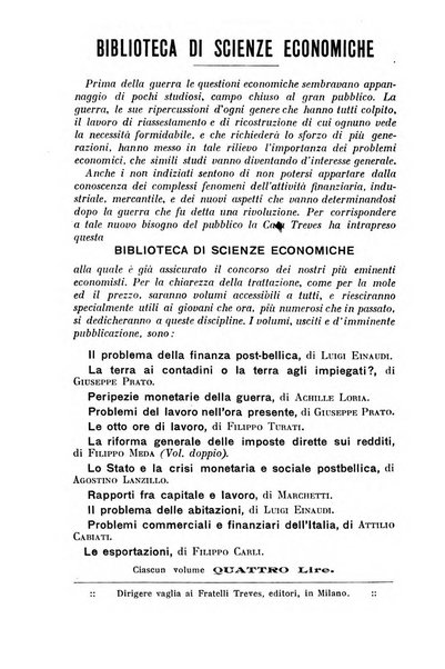 La riforma sociale rassegna di scienze sociali e politiche