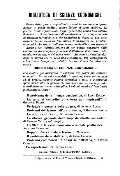 La riforma sociale rassegna di scienze sociali e politiche