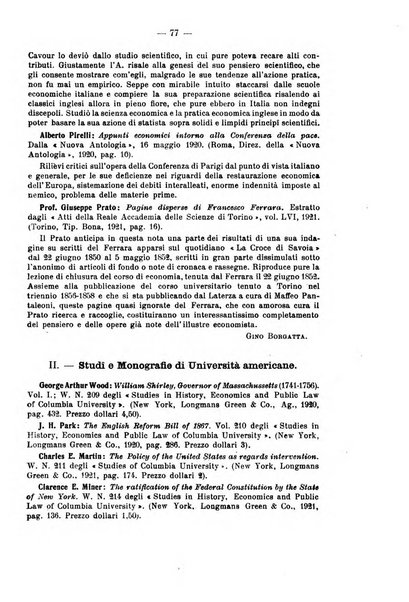 La riforma sociale rassegna di scienze sociali e politiche