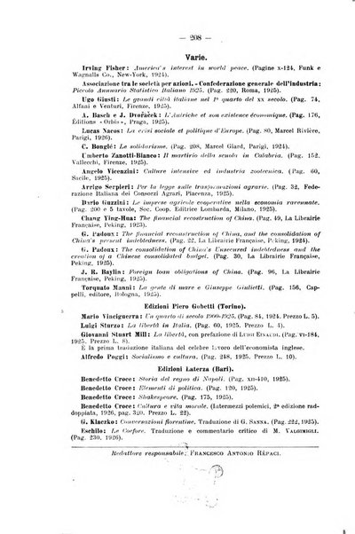 La riforma sociale rassegna di scienze sociali e politiche