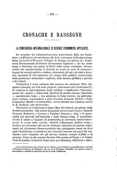 La riforma sociale rassegna di scienze sociali e politiche