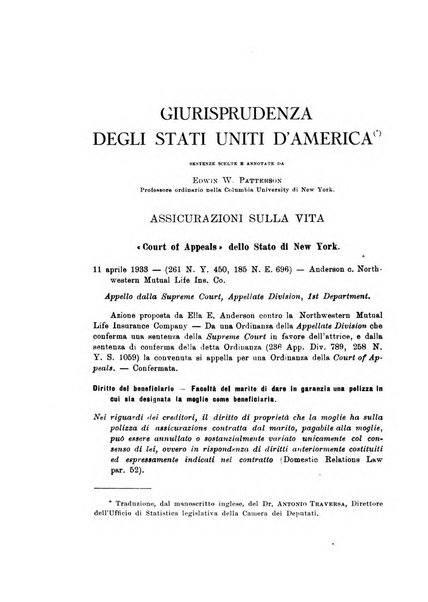 Assicurazioni rivista di diritto, economia e finanza delle assicurazioni private