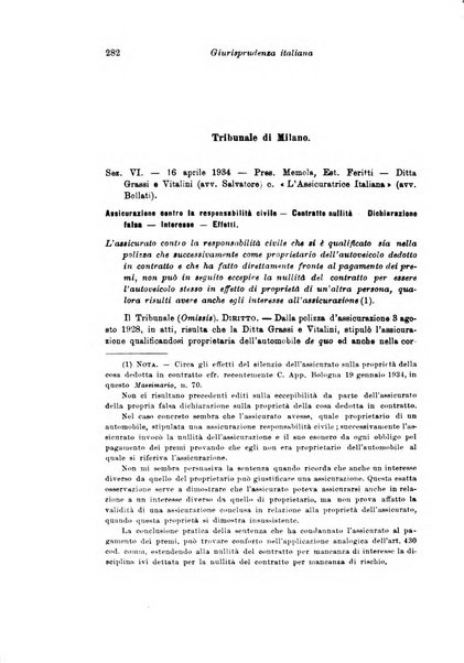 Assicurazioni rivista di diritto, economia e finanza delle assicurazioni private