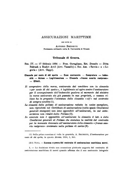 Assicurazioni rivista di diritto, economia e finanza delle assicurazioni private