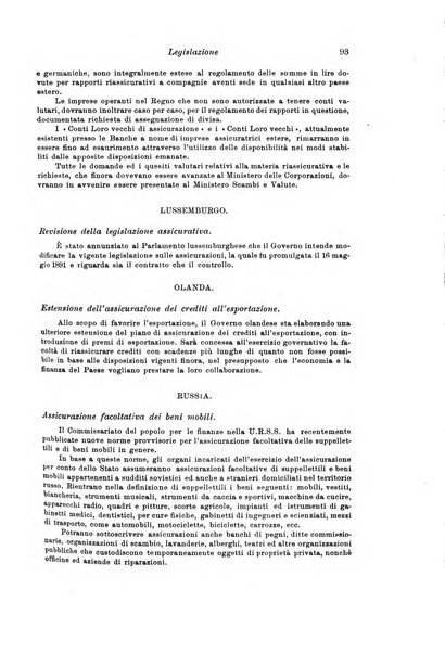 Assicurazioni rivista di diritto, economia e finanza delle assicurazioni private