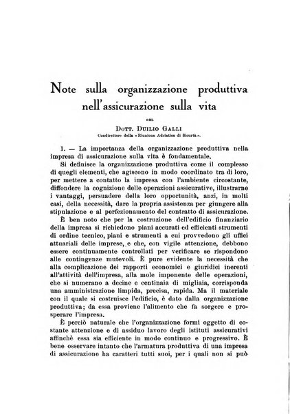 Assicurazioni rivista di diritto, economia e finanza delle assicurazioni private