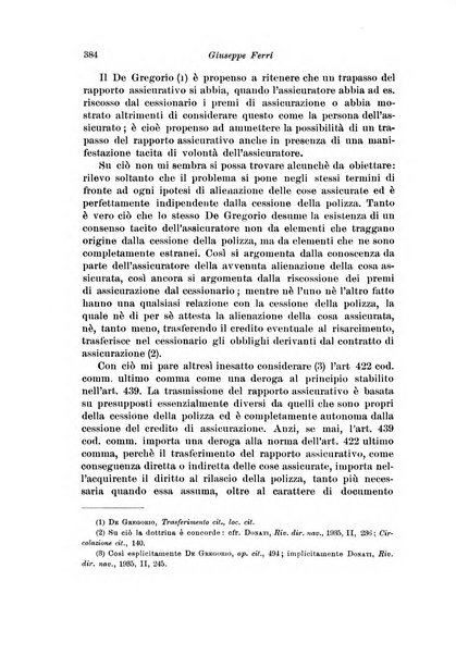 Assicurazioni rivista di diritto, economia e finanza delle assicurazioni private