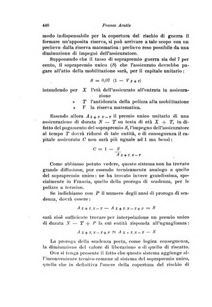 Assicurazioni rivista di diritto, economia e finanza delle assicurazioni private