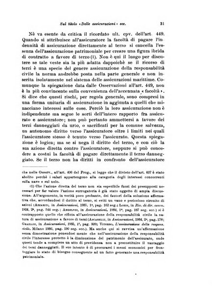 Assicurazioni rivista di diritto, economia e finanza delle assicurazioni private