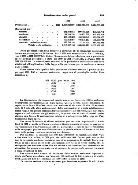 Assicurazioni rivista di diritto, economia e finanza delle assicurazioni private