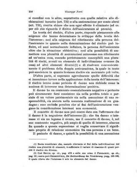 Assicurazioni rivista di diritto, economia e finanza delle assicurazioni private