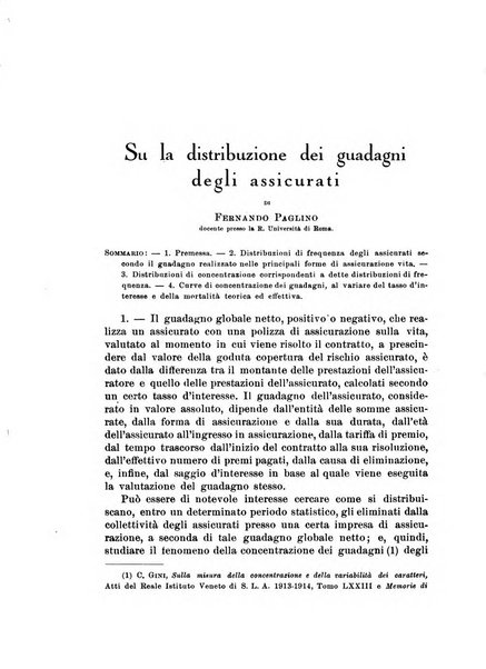 Assicurazioni rivista di diritto, economia e finanza delle assicurazioni private