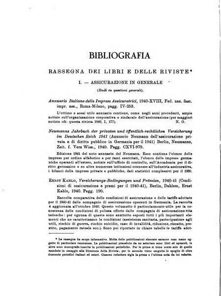 Assicurazioni rivista di diritto, economia e finanza delle assicurazioni private