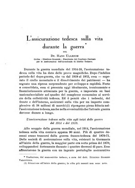 Assicurazioni rivista di diritto, economia e finanza delle assicurazioni private