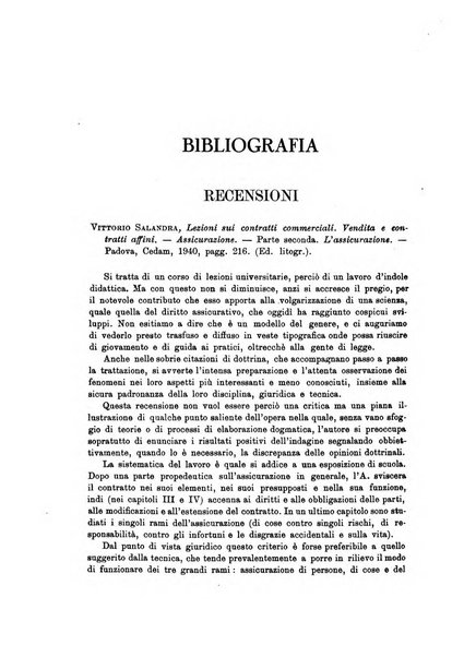 Assicurazioni rivista di diritto, economia e finanza delle assicurazioni private