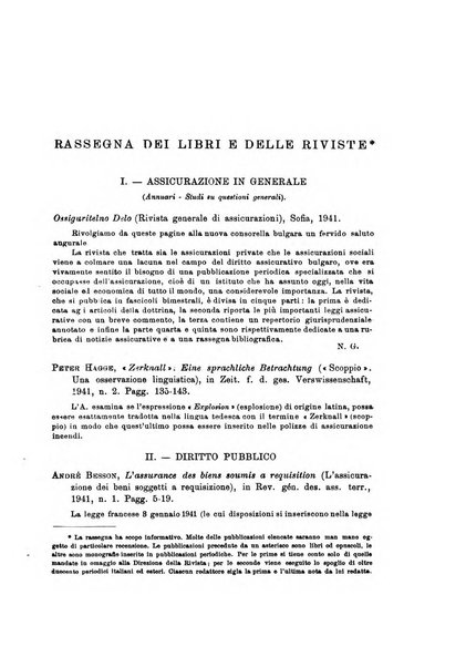 Assicurazioni rivista di diritto, economia e finanza delle assicurazioni private