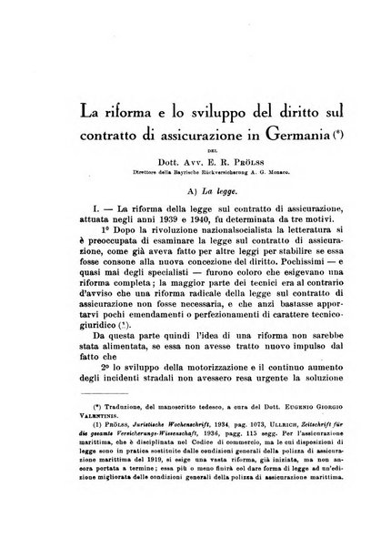 Assicurazioni rivista di diritto, economia e finanza delle assicurazioni private